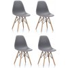 Aga 4x Jedálenská stolička MRWCH Sivá