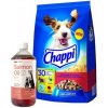 Chappi s hovädzím a hydinovým mäsom 9 kg & LAB V Lososový olej pre psov a mačky 1000ml