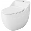 LAVITA Compact WC SILIA RIM bez manželá so sedadlom z duroplastu biela