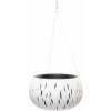 Prosperplast Kvetináč s vkladom a oceľ. lankom SANDY BOWL WS biely 37cm