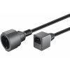 PREMIUMCORD Prodlužovací přívod 230V s EURO konektorem C14 (IEC connection) , 20cm