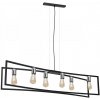 Luminex | Luster na lanku TUNJA 6xE27/60W/230V čierna/chróm | LU1763