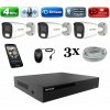 Amiko IP 3 kamerový set, 4Mpix, Tube (1401K3) (Amiko)
