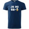 Je mi 60 pivo - Klasické pánske tričko vyššej gramáže - S ( Polnočná modrá )