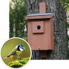 Bat-Man Parus Búdka pre sýkorky otvor 28mm borovica hnedá so strieškou PA28DF NA