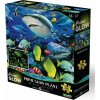 PRIME 3D Svietiace puzzle Žraločia vody 3D 500 dielikov