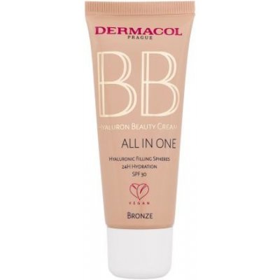 Dermacol BB Cream Hyaluron Beauty Cream All In One hydratačný bb krém 02 Bronze 30 ml
