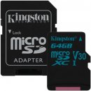 Kingston microSDXC 64GB UHS-I U3 SDCG2/64GB
