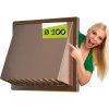 Airroxy PVSh 100 170 x 170 mm tmavo hnedá