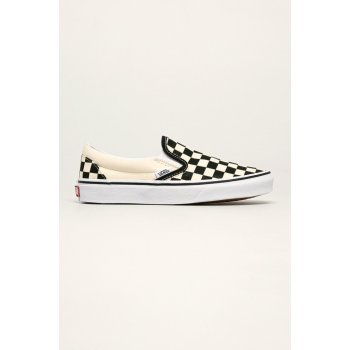 Vans Classic Slip On Platform Black And White Checker White