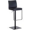 Barová stolička Panama B umelá koža, čierna