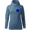 Rescue - Hviezda na prsníku + nápis na chrbte - Mikina dámská Cape s kapucí - XS ( Denim )