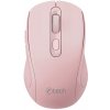 OEM Myš C-TECH WLM-12 Dual mode, bezdrôtová, BT5.0 + 2,4 GHz, 1600DPI, 6 tlačidiel, USB nano receiver, ružová WLM-12PK