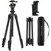 K&F Concept K234A3 Tripod with BH-36 Ball Head and Smartphone Holder