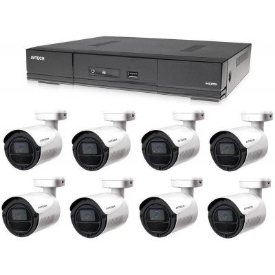 Kamerový systém AVTECH 1x DVR DGD1009AV a 8x 2MPX Bullet kamera DGC1105YFT (KSHDTV8)