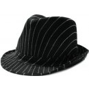 Al Capone módny čierny pruhovaný