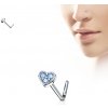 Steel Edge piercing do nosa SENOL598 Sv modrá