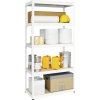 Kovona Regál Futur 1800 x 900 x 450 mm 5 políc biely