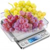 Interex design Kuchynská váha 2kg s displejom a nádobami / Nerez