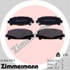 ZIMMERMANN Sada brzdových platničiek kotúčovej brzdy 24766.175.1