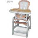 Detská jedálenská stolička Coto Baby STARS hnedá