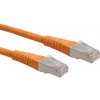S/FTP (PiMF) Patchkábel 5m cat.6, oranžový, Cu