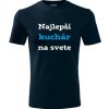 Tmavomodré tričko najlepší kuchár na svete - darček pre kuchárov M