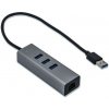 i-tec USB 3.0 Metal HUB 3 Port + Gigabit Ethernet Adapt. U3METALG3HUB
