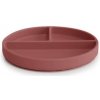 NUUROO Mingo Silikónový delený tanier Mahogany