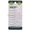 Herbadent HERo Electra Medzizubná kefka 1,0 mm (biela) 10 nadstavcov pre elektrickú medzizubnú kefku