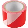 Páska výstražná červeno-bílá, 75mm x 250m, PE