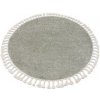 styldomova Zelený shaggy koberec Berber 9000 Maroko kruh kruh 120cm