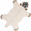 Clayre & Eef Vlnený kusový koberec medveď Polar Bear- 60*90*2 cm - Clayre & Eef