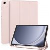 Techsuit - Flex Trifold knižkové puzdro s držiakom na stylus pre Samsung Galaxy Tab A11 / Galaxy Tab A9 – ružové