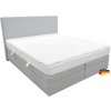 Německo Kontinentálna posteľ Emma Premium Home boxspring 200x160 sv. sivá s úložným priestorom