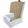 Skladacie krabice Fefco 0427 150x150x60mm 3VVL biela-hnedá