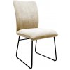 Jedálenská stolička Sephia, svetlobéžová štruktúrovaná látka
