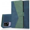 Knižkové puzdro TCL 405 / 406 / 408 modrá / zelená farba