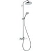 Sprchový systém Hansgrohe Croma na stěnu s termostatickou batériou chróm 27185000