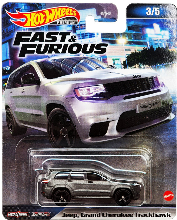 Mattel Hot Wheels Premium Fast and Furious auto Jeep Grand Cherokee Trackhawk