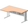 LENZA Express - Písací stôl s kovovou podnožou 160x90x73 L/R