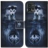 Peňaženkové kožené puzdro na Motorola Moto G72 - Wolf and Dog