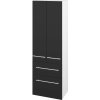 Dreja Vysoká skriňa DOS SVD2Z2 50 - N01 Biela lesk / Úchytka T02 / N03 Graphite