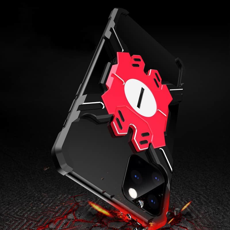 Púzdro Bomba Luxusné spider hliníkové iphone - čierno-červený iPhone 11 P30/IPHONE 11