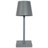 Eurolamp | LED Stmievateľná nabíjacia dotyková stolná lampa LED/3,5W/5V 5200mAh šedá | EU0444