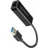 AXAGON ADE-SR, USB-A 3.2 Gen 1 - Gigabit Ethernet síťová karta, auto instal, černá