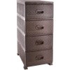 MEGA PLAST KOMODA POLYRATAN WENGE 4 ZASUVKY