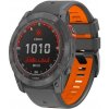Odolný QuickFit remienok pre Garmin 26mm - Šedo/Oranžový IR-AWGW-0274