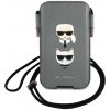 Karl Lagerfeld a Choupette Head Saffiano Pu Puch S/M Grey