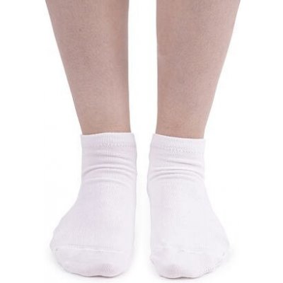 Vlnka bavlnené ponožky členkové biele